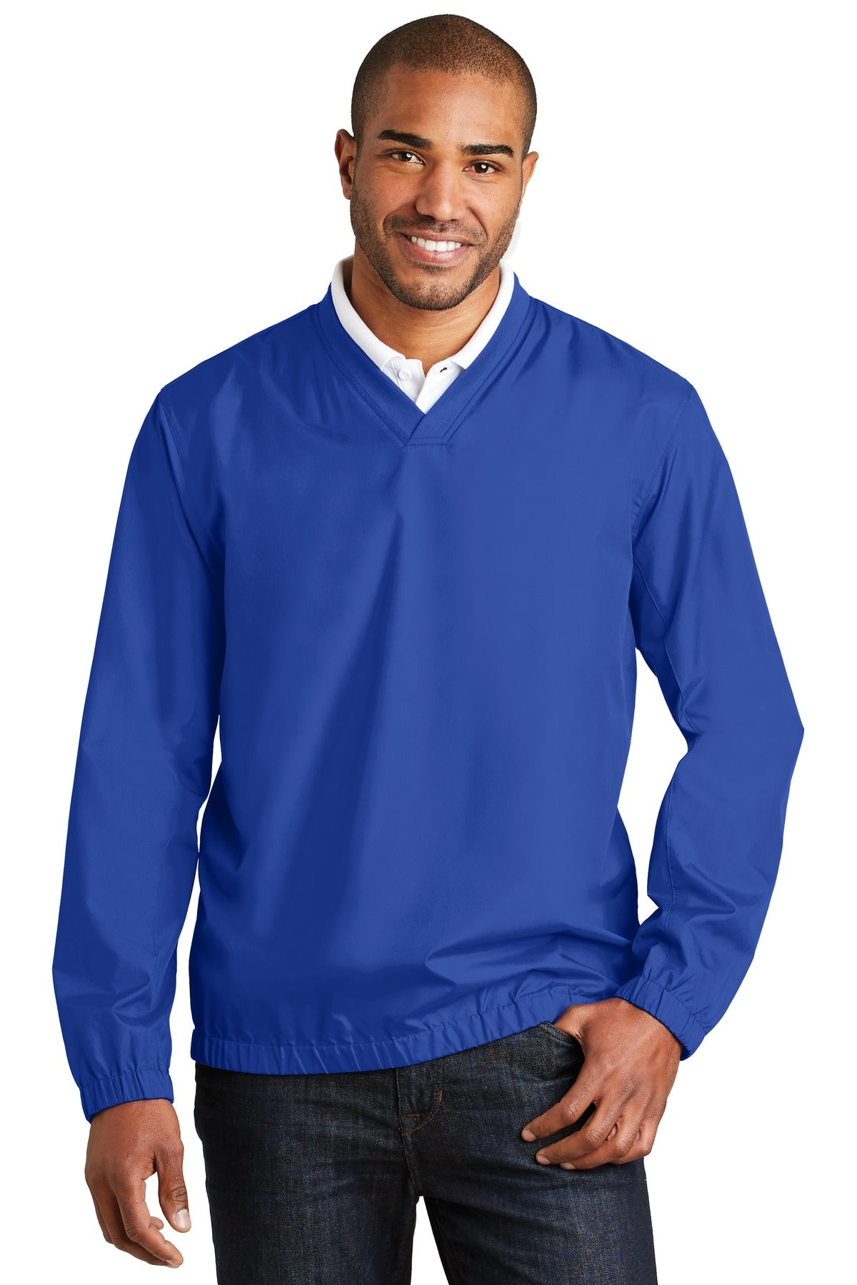 Port Authority Zephyr V-Neck Pullover. J342 Mens Apparel Sweatshirts & Fleece