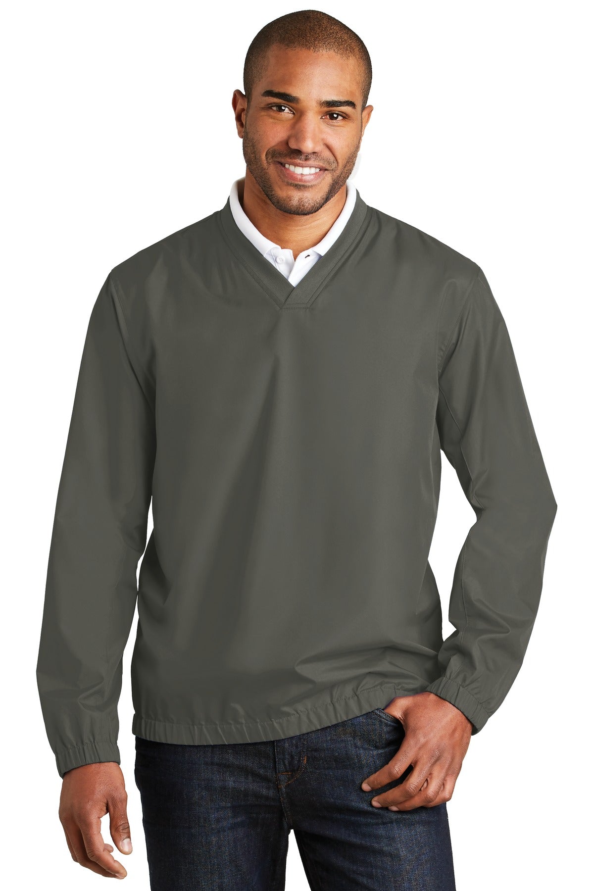 Port Authority Zephyr V-Neck Pullover. J342 Mens Apparel Sweatshirts & Fleece