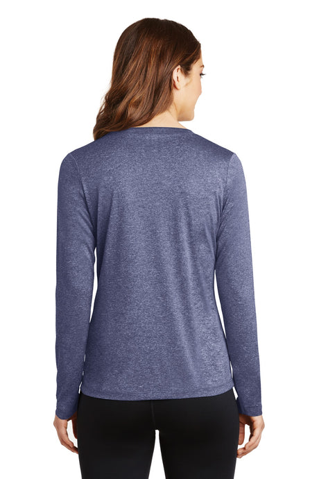 Sport-Tek Women's Long Sleeve Heather Contender V-Neck Tee LST360LS Womens Apparel Shirts & Tops