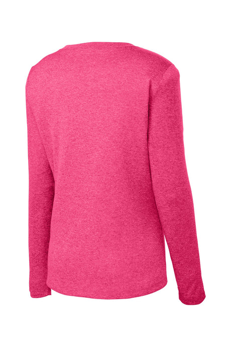 Sport-Tek Women's Long Sleeve Heather Contender V-Neck Tee LST360LS Womens Apparel Shirts & Tops