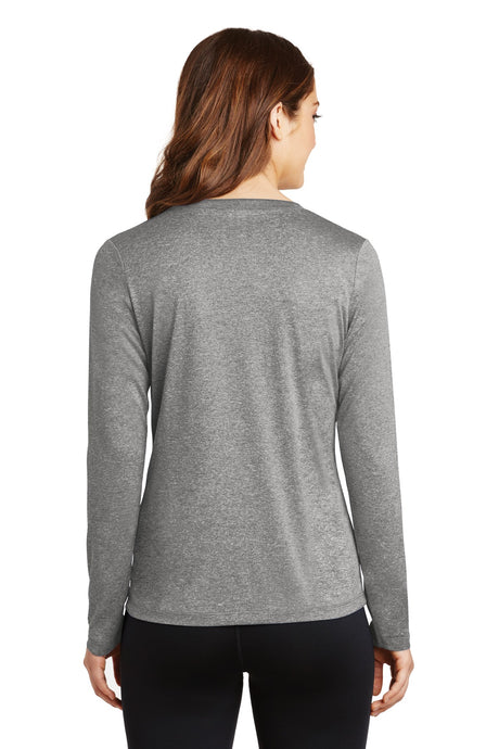 Sport-Tek Women's Long Sleeve Heather Contender V-Neck Tee LST360LS Womens Apparel Shirts & Tops