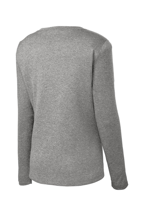 Sport-Tek Women's Long Sleeve Heather Contender V-Neck Tee LST360LS Womens Apparel Shirts & Tops