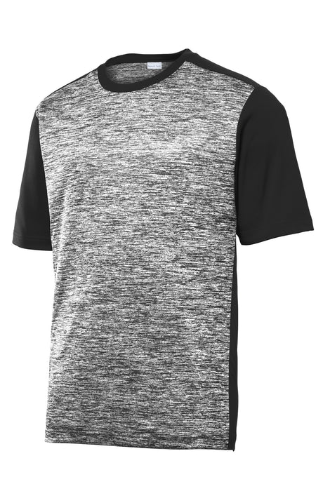Sport-Tek Men's PosiCharge Electric Heather Colorblock Tee ST395 Mens Apparel Shirts & Tops