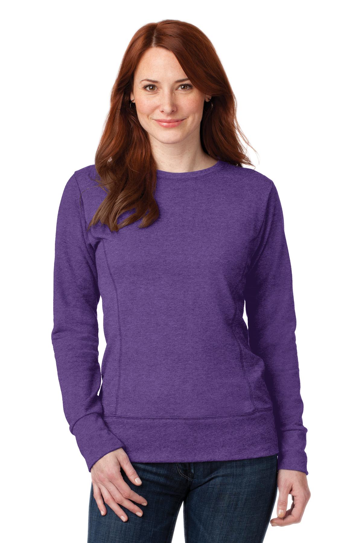 Anvil Ladies French Terry Crewneck Sweatshirt. 72000L Womens Apparel Sweatshirts & Fleece