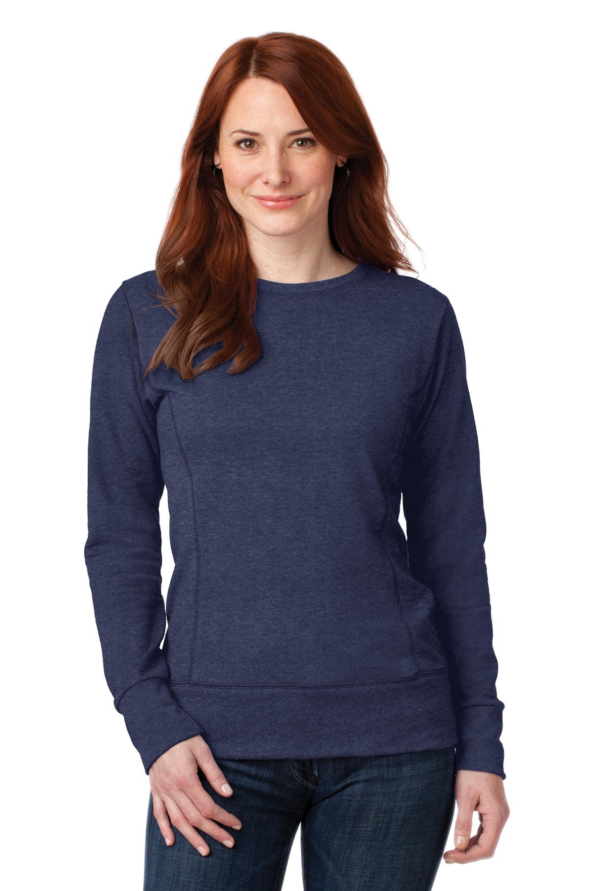 Anvil Ladies French Terry Crewneck Sweatshirt. 72000L Womens Apparel Sweatshirts & Fleece