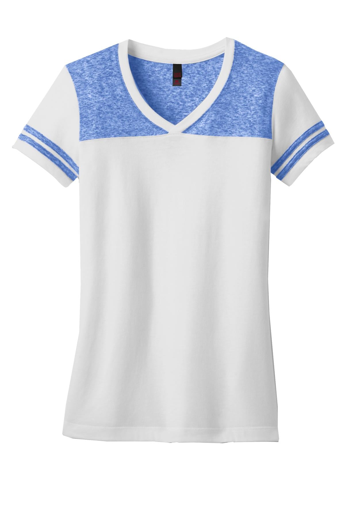 District Juniors Varsity V-Neck Tee. DT264 Womens Apparel Shirts & Tops