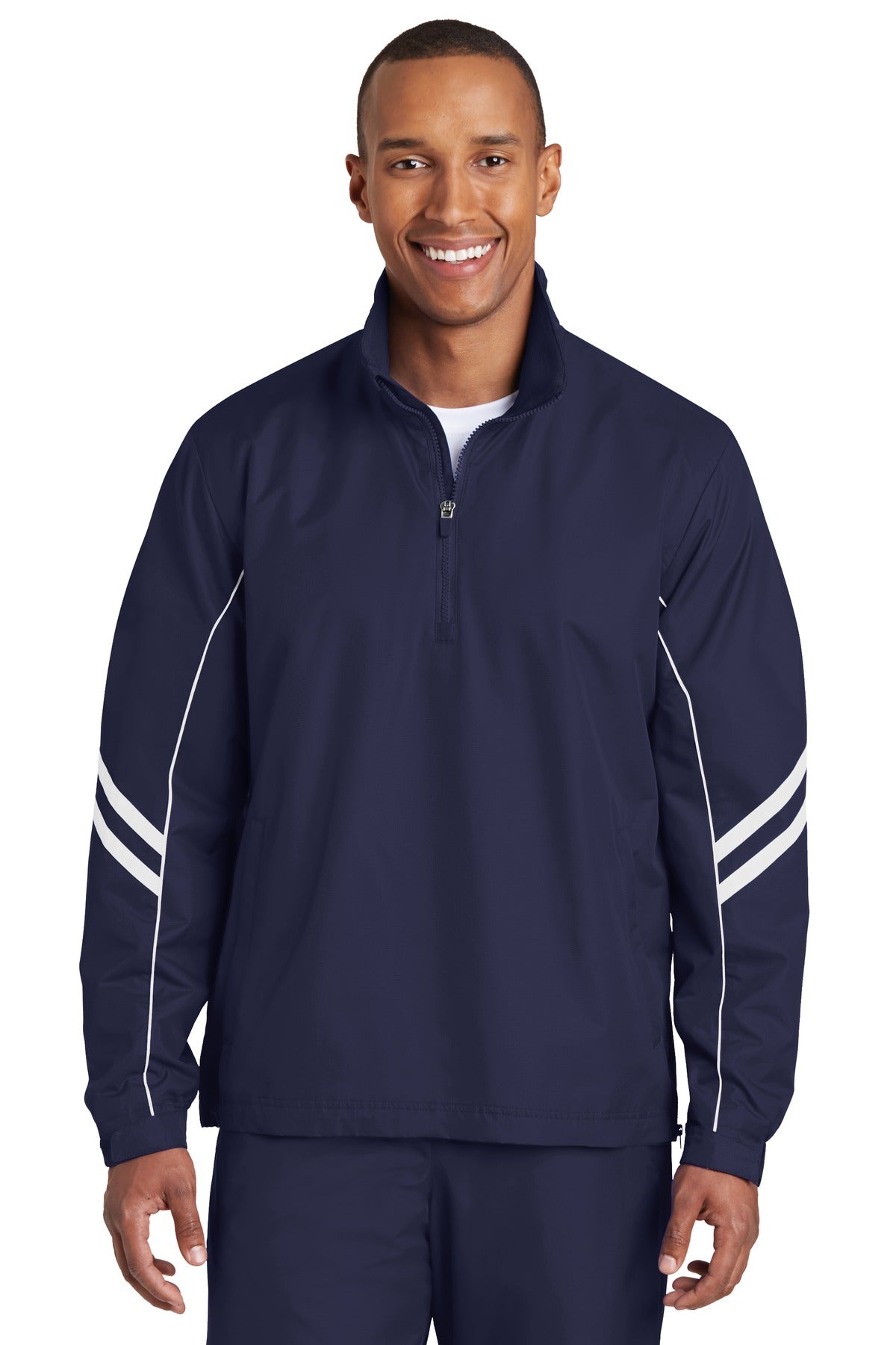 Sport-Tek Men's Shield Ripstop 1/2-Zip Pullover Mens Apparel Jackets & Vests