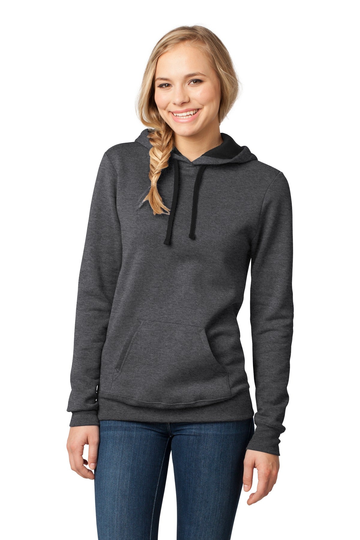 District - Juniors The Concert Fleece Hoodie. DT811 Womens Apparel Sweatshirts & Fleece