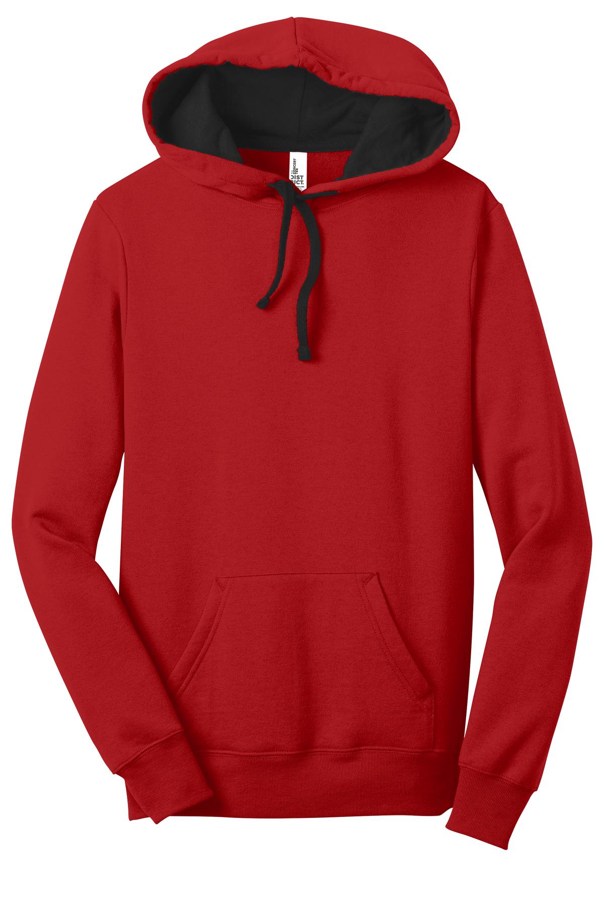 District - Juniors The Concert Fleece Hoodie. DT811 Womens Apparel Sweatshirts & Fleece