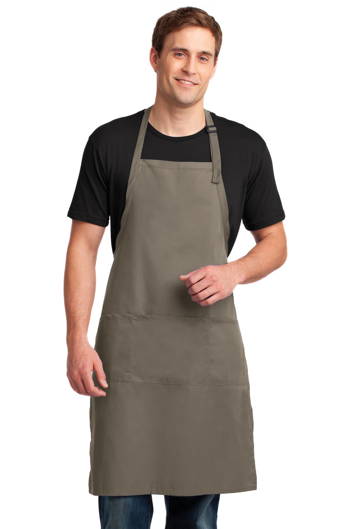 Port Authority Easy Care Extra Long Bib Apron with Stain Release Unisex Accessories Aprons
