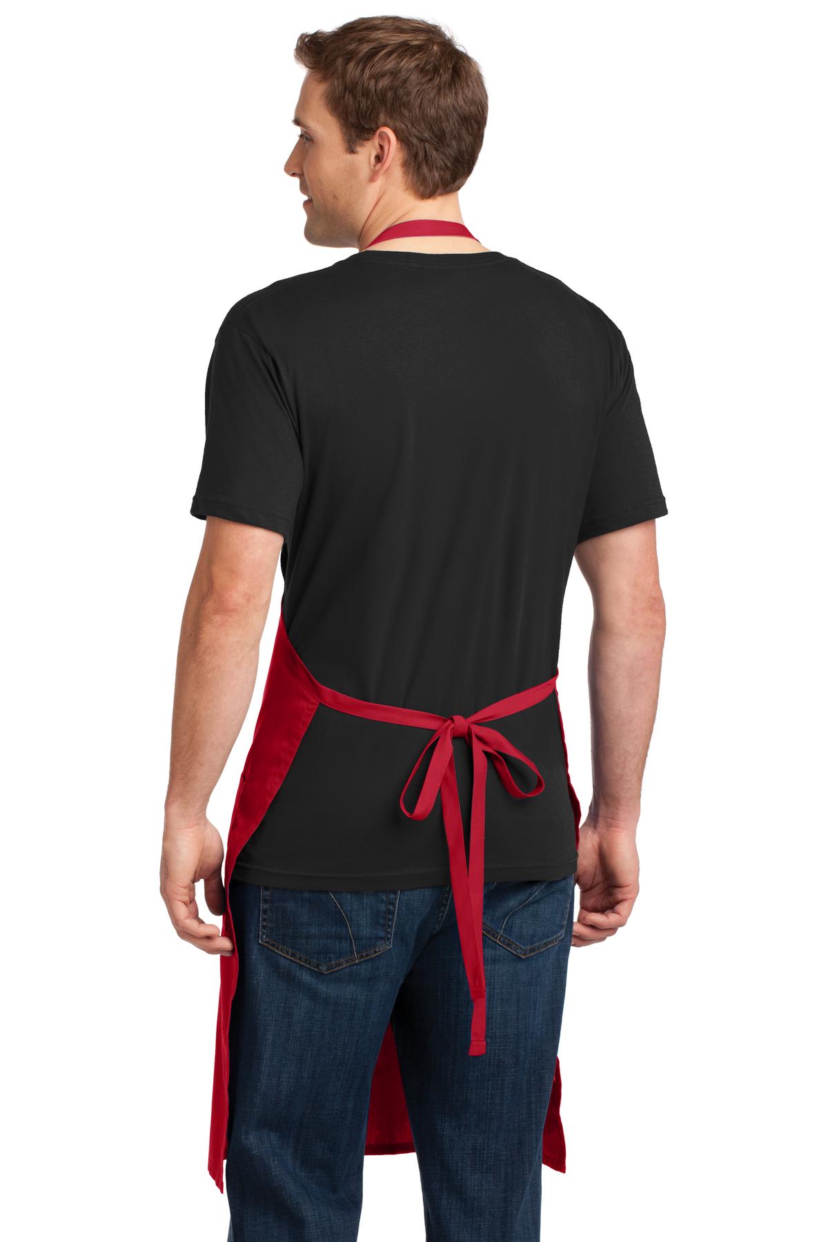 Port Authority Easy Care Extra Long Bib Apron with Stain Release Unisex Accessories Aprons