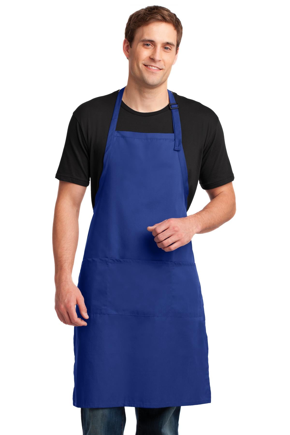 Port Authority Easy Care Extra Long Bib Apron with Stain Release Unisex Accessories Aprons