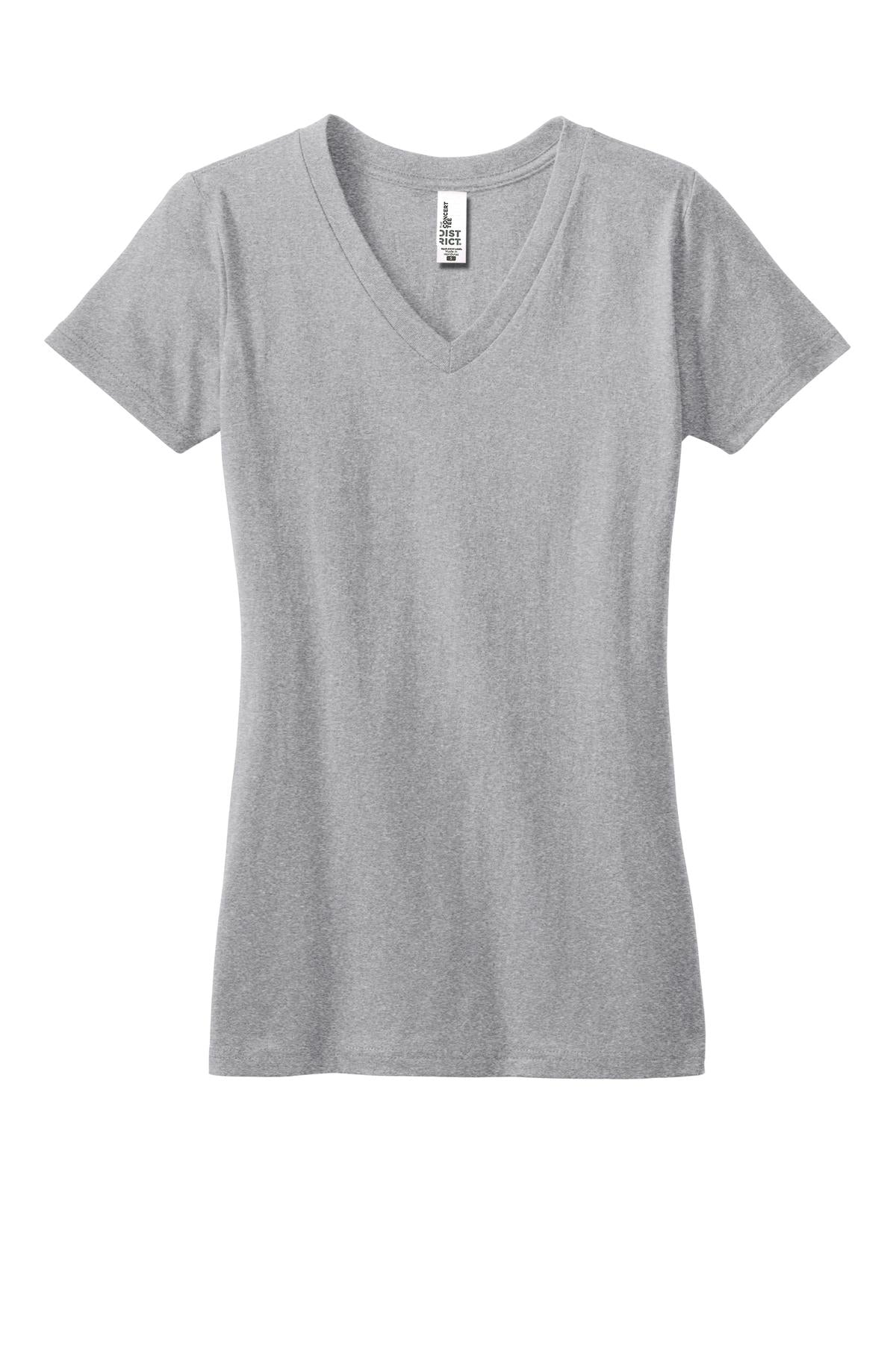 District - Juniors The Concert Tee V-Neck. DT5501 Womens Apparel Shirts & Tops