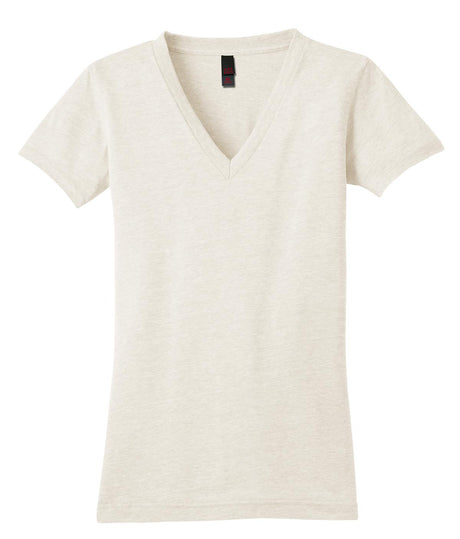 District Juniors Tri-Blend V-Neck Tee. DT242V Womens Apparel Shirts & Tops