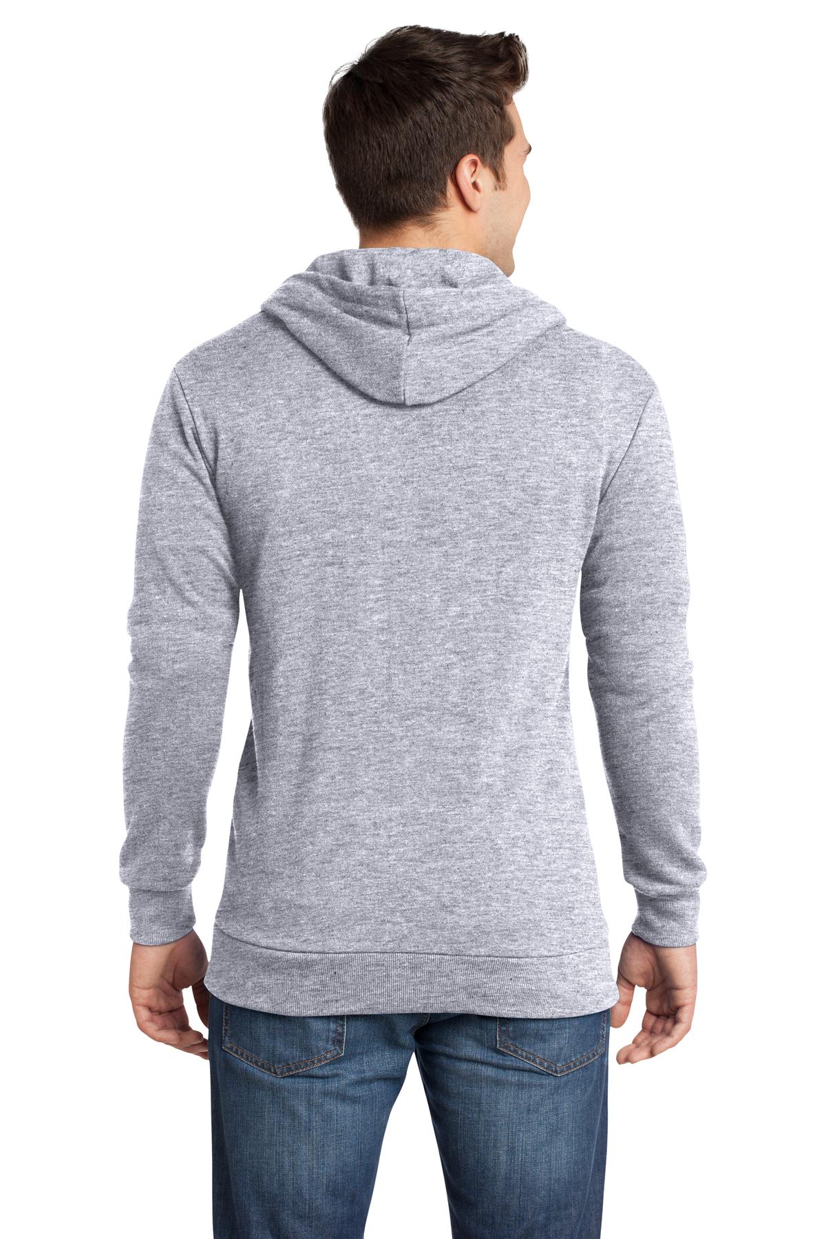 District - Young Mens Core Fleece Full-Zip Hoodie DT190 Mens Apparel Sweatshirts & Fleece