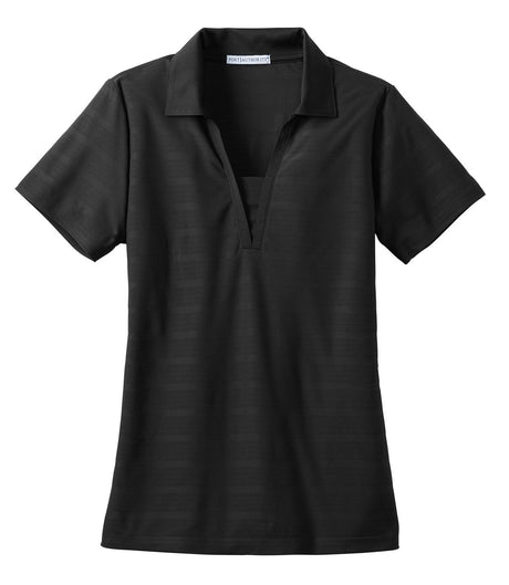 Port Authority Ladies Horizontal Texture Polo. L514 Womens Apparel Shirts & Tops