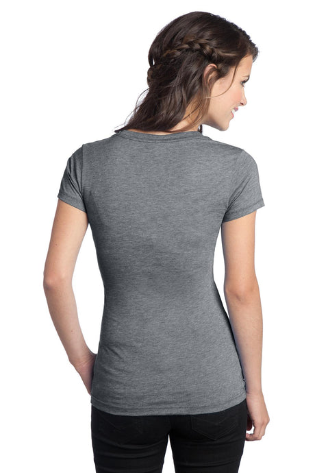 District Juniors Tri-Blend V-Neck Tee. DT242V Womens Apparel Shirts & Tops