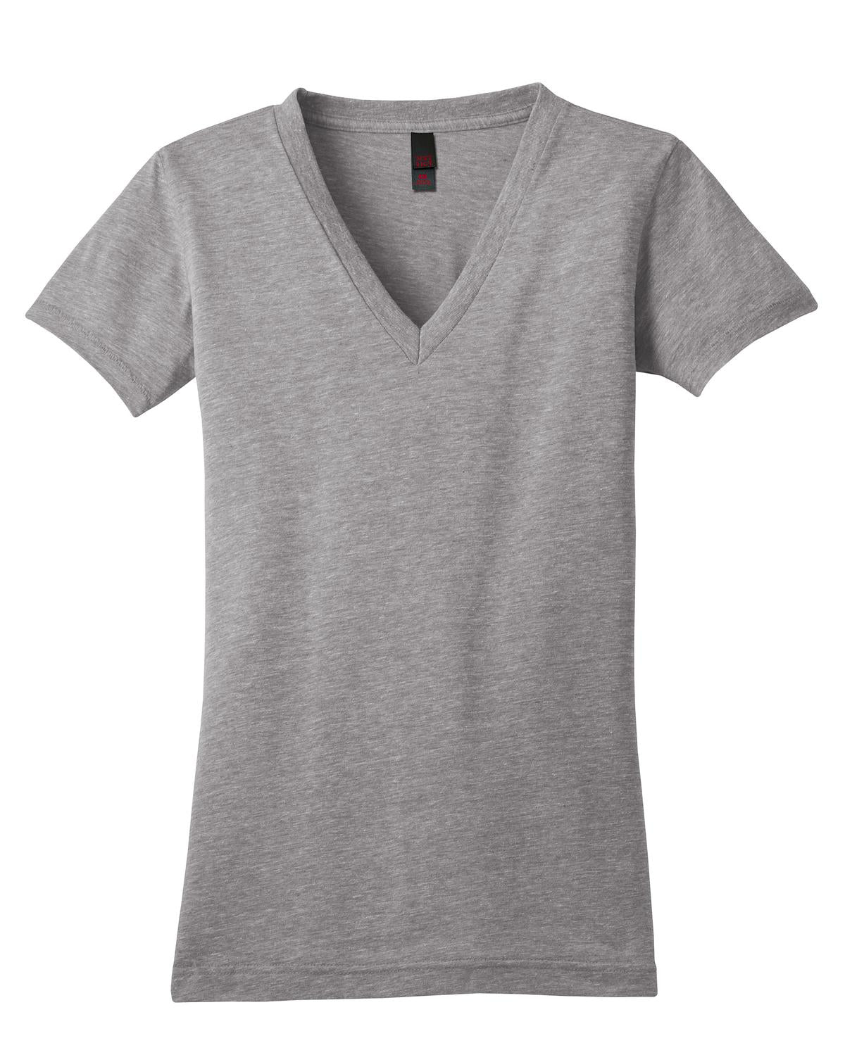 District Juniors Tri-Blend V-Neck Tee. DT242V Womens Apparel Shirts & Tops