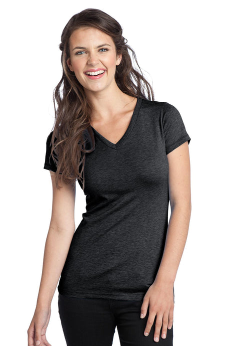 District Juniors Tri-Blend V-Neck Tee. DT242V Womens Apparel Shirts & Tops