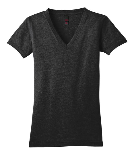 District Juniors Tri-Blend V-Neck Tee. DT242V Womens Apparel Shirts & Tops
