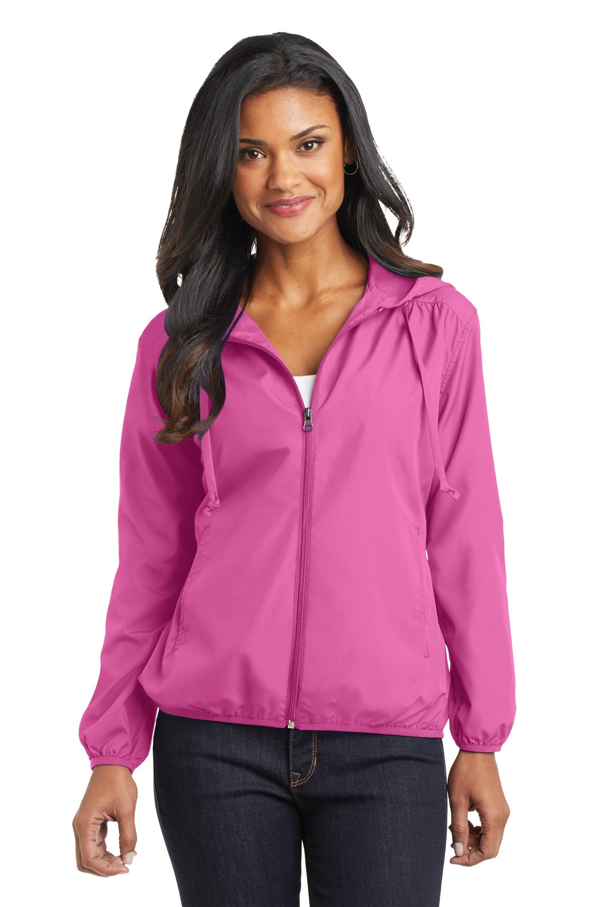 Port Authority Ladies Hooded Essential Jacket. L305 Womens Apparel Jackets & Vests