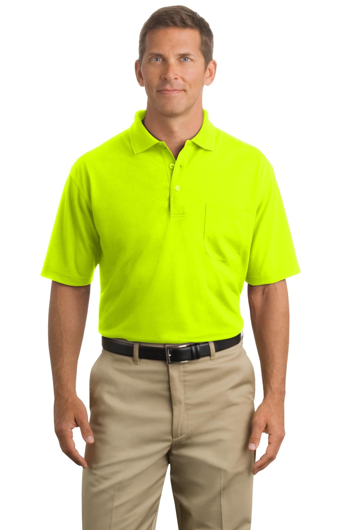 CornerStone Men's Industrial Pocket Pique Polo. CS402P Mens Apparel Shirts & Tops