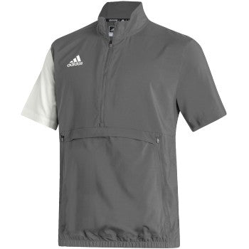 adidas Mens Stadium 1/4 Zip Woven Short Sleeve Golf Top Mens Apparel Shirts & Tops
