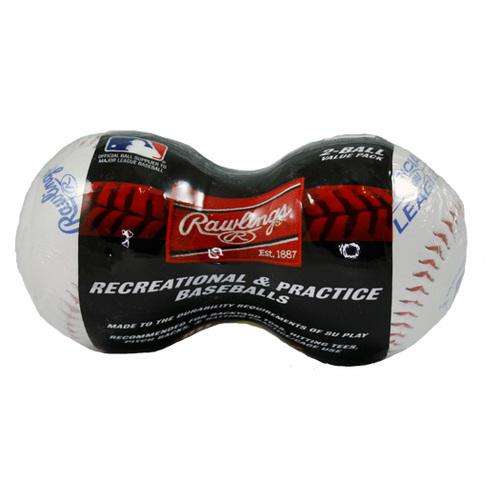 Rawlings 8U Official League Baseball-2 Pack Baseball Baseballs All