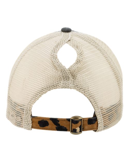Infinity Her Women's Animal Print Mesh Back Cap Unisex Accessories Hats & Caps
