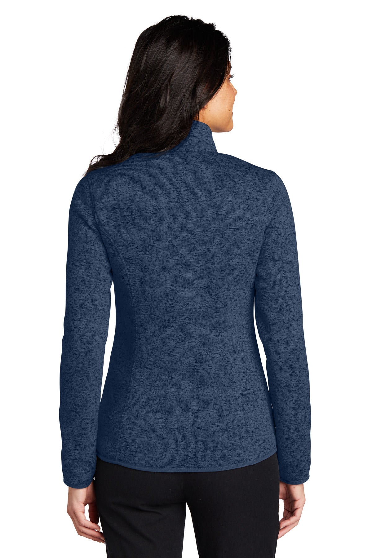 Port Authority Women's Sweater Fleece Jacket. L232 Womens Apparel Sweatshirts & Fleece