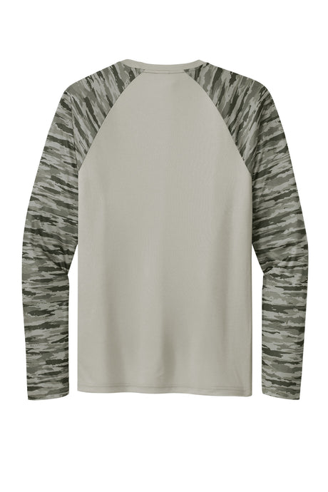 Sport-Tek Drift Camo Colorblock Long Sleeve Tee ST376LS Mens Apparel Shirts & Tops