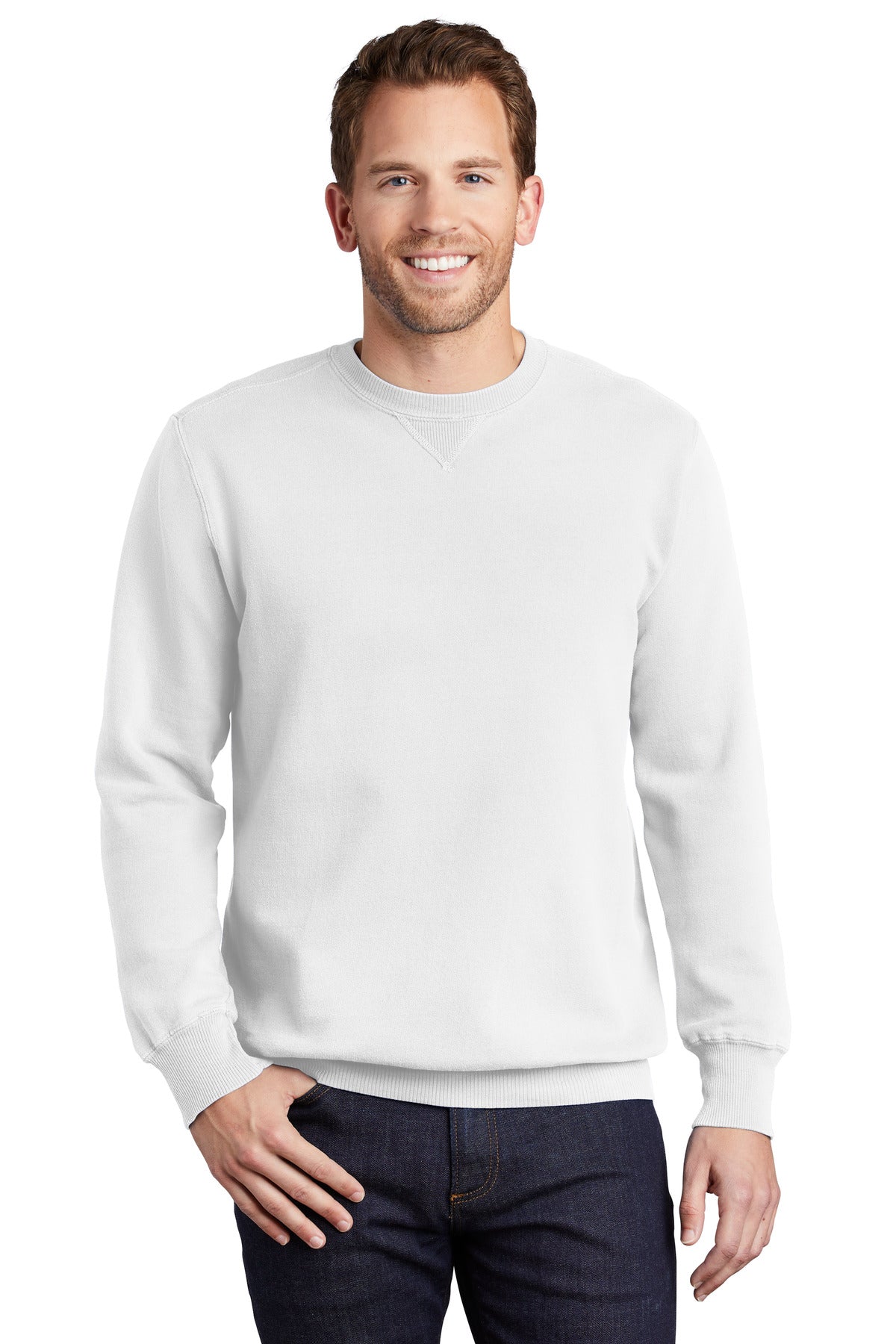 Port & Company - Men's Beach Wash Garment-Dyed Sweatshirt Mens Apparel Sweatshirts & Fleece