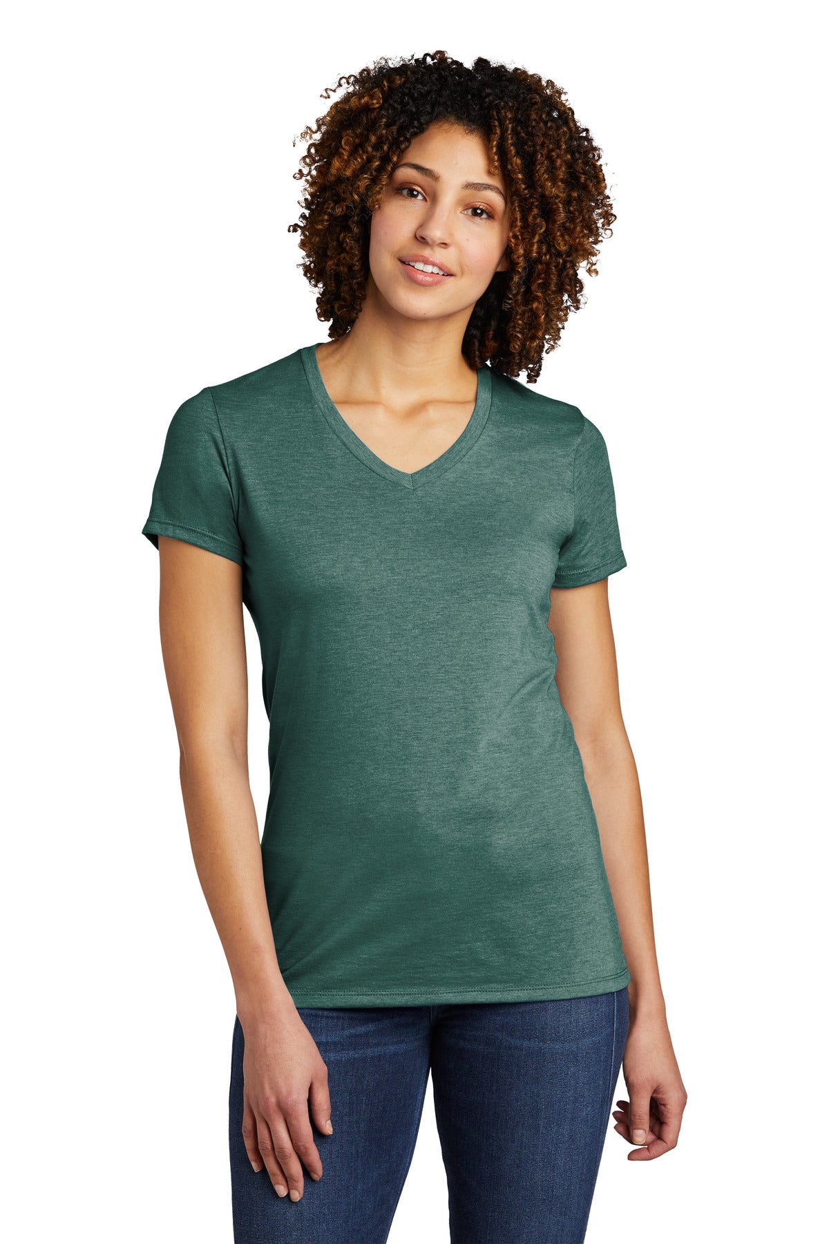 Allmade Women's Tri-Blend V-Neck Tee. AL2018 Womens Apparel Shirts & Tops