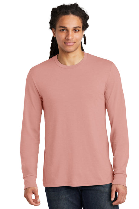 District Perfect Tri Long Sleeve Tee. DM132 Mens Apparel Shirts & Tops