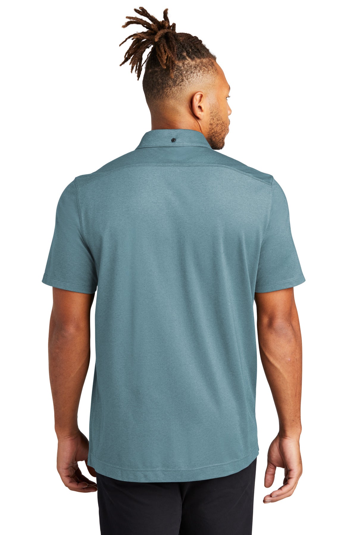 MERCER+METTLE Stretch Pique Full-Button Polo MM1006 Mens Apparel Shirts & Tops