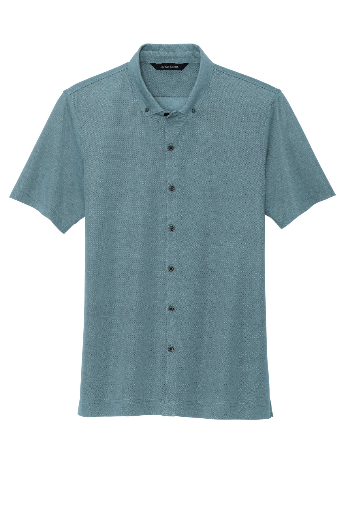 MERCER+METTLE Stretch Pique Full-Button Polo MM1006 Mens Apparel Shirts & Tops
