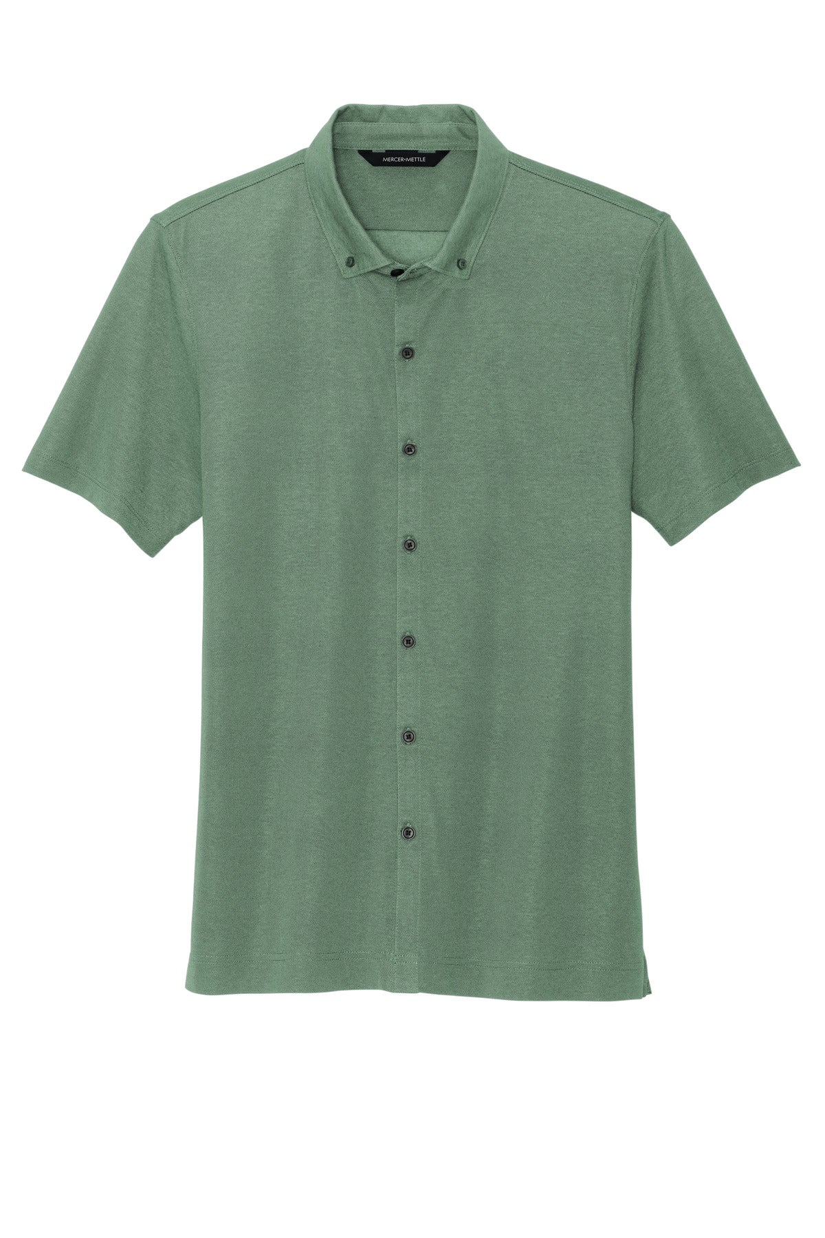 MERCER+METTLE Stretch Pique Full-Button Polo MM1006 Mens Apparel Shirts & Tops