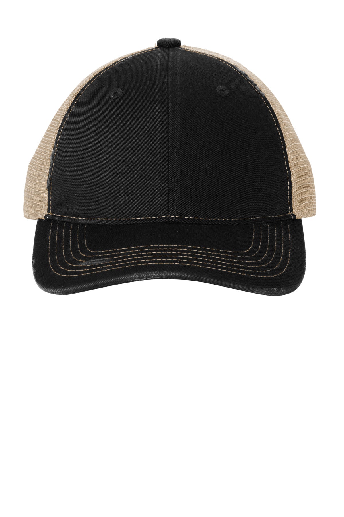 Port Authority Distressed Mesh Back Cap C600 Unisex Accessories Hats & Caps