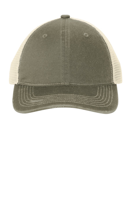 Port Authority Distressed Mesh Back Cap C600 Unisex Accessories Hats & Caps