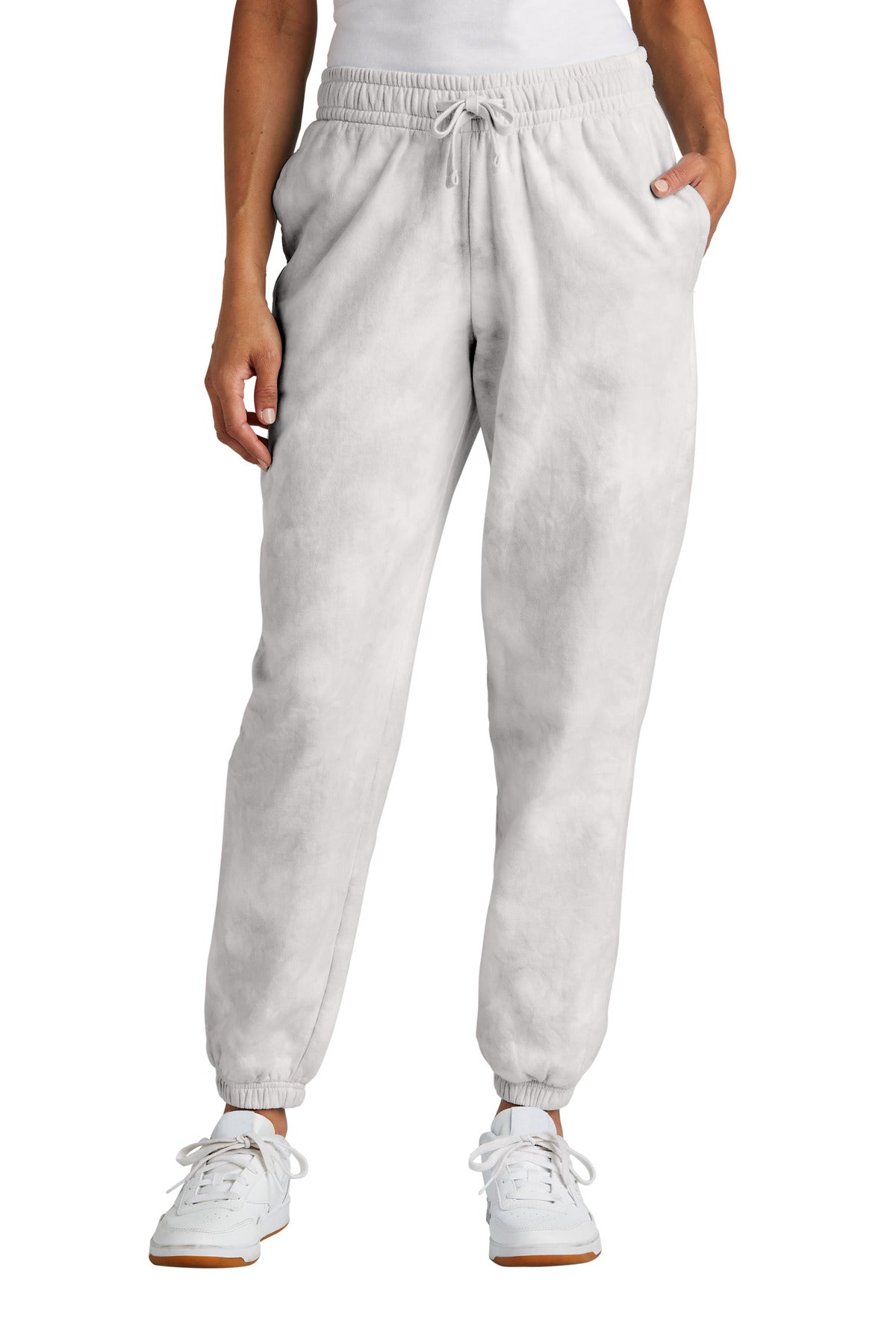 Port & Company Ladies Beach Wash Cloud Tie-Dye Sweatpant LPC140P Womens Apparel Pants & Sweatpants