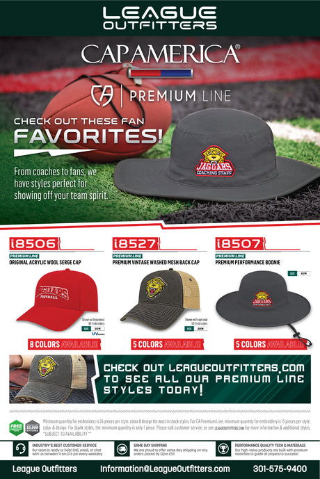 League Outfitters Premium Line Football Hats Team Football Hats