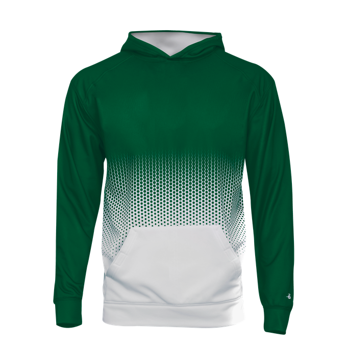 Badger Youth Hex 2.0 Perf. Fleece Hoodie Youth Apparel Hoodies & Sweatshirts