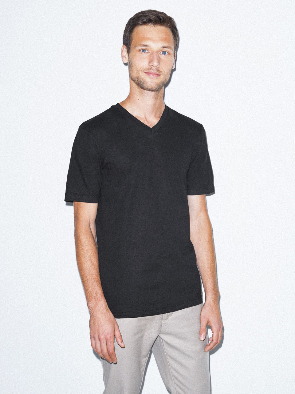 American Apparel Men's Fine Jersey Classic V-Neck Tee Mens Apparel Shirts & Tops