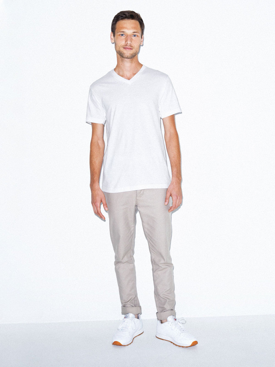 American Apparel Men's Fine Jersey Classic V-Neck Tee Mens Apparel Shirts & Tops