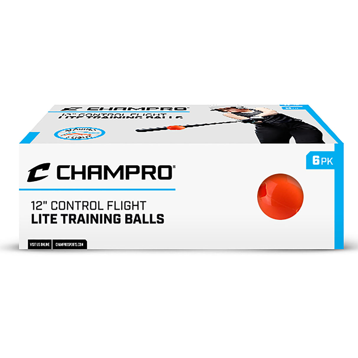 Champro LITE 12" Control Flight Ball - 6 Pack Baseball Baseballs All