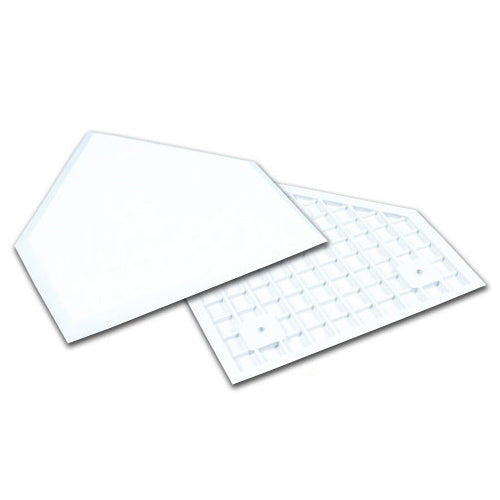 Champro White Home Plate without Spikes Baseball Field Equipment All