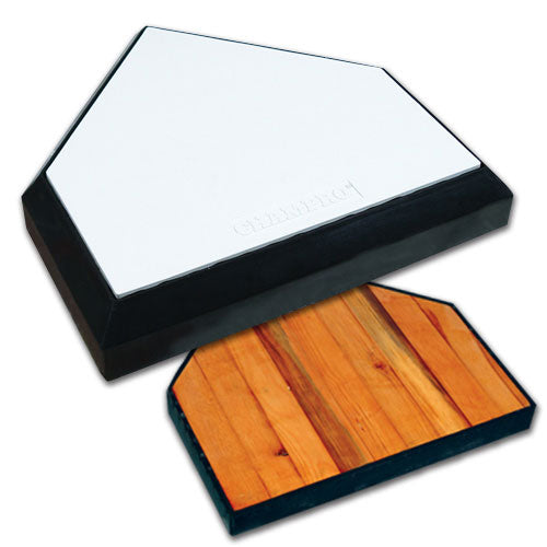 Champro In-Ground Home Plate with Solid Wood Bottom Baseball Field Equipment All