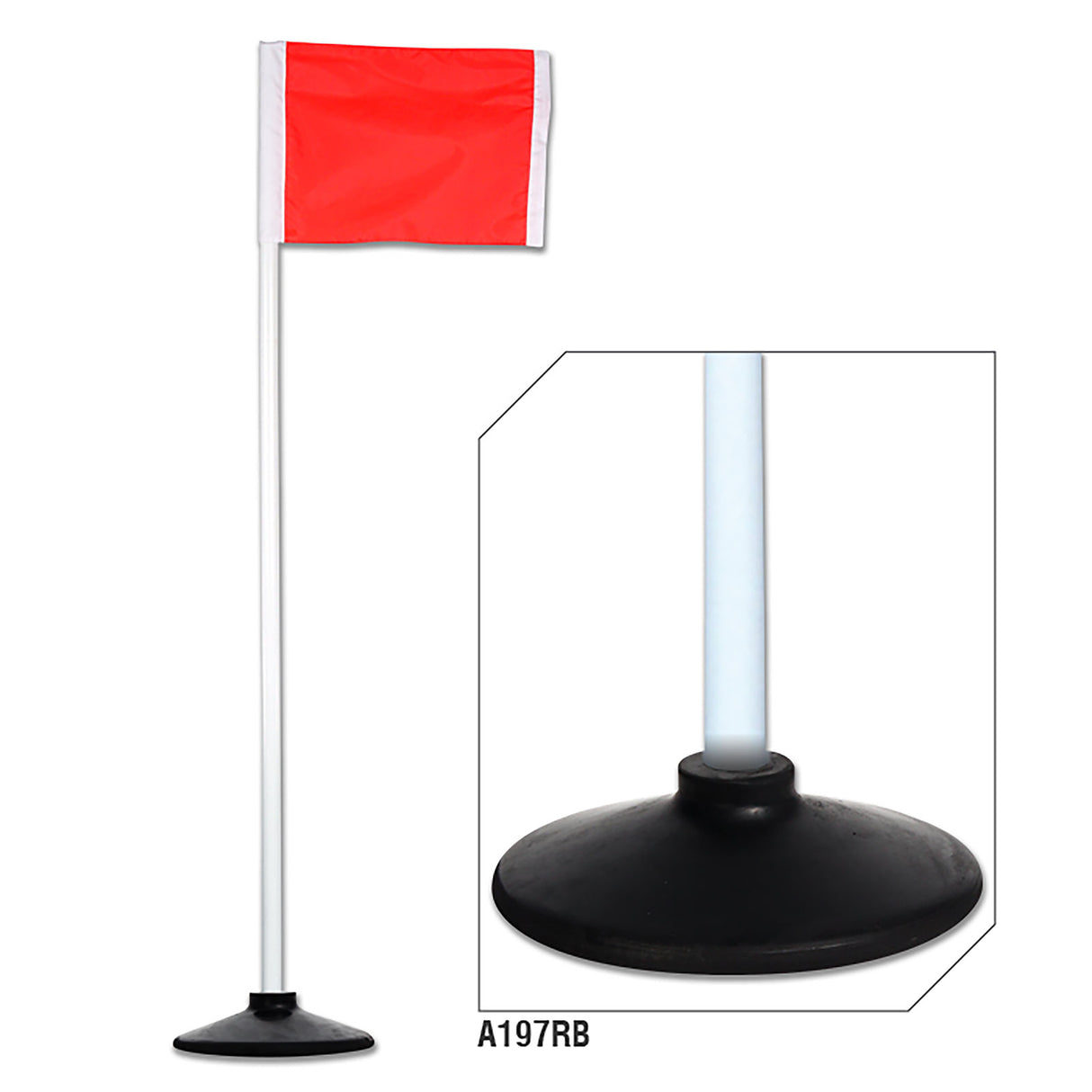 Champro Corner Flags with Rubber Bases Soccer Field Equipment All