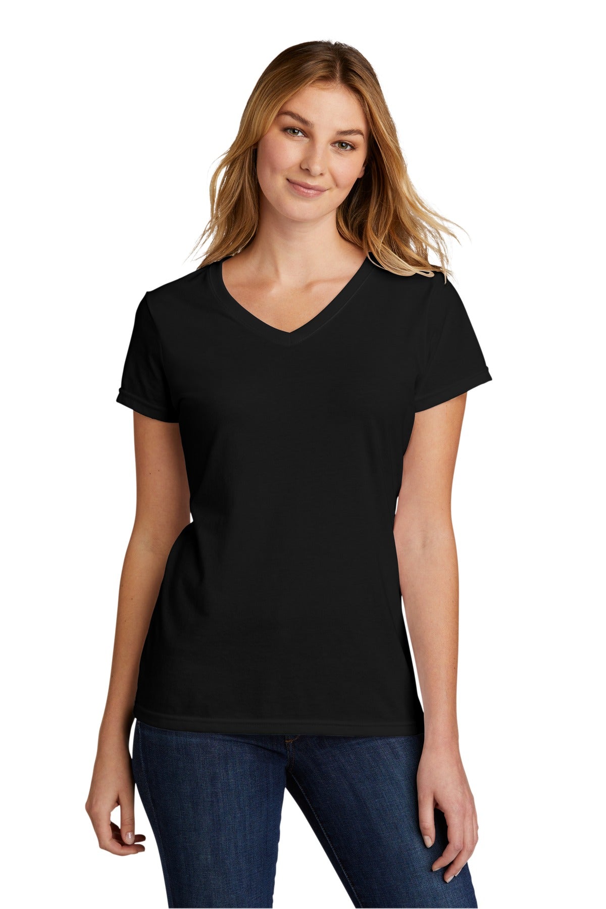 Port & Company Women's Tri-Blend V-Neck Tee Womens Apparel Shirts & Tops