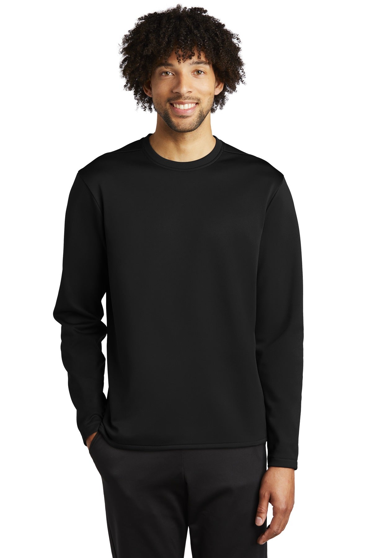 Sport-Tek Men's Sport-Wick Fleece Pullover Crew Mens Apparel Sweatshirts & Fleece